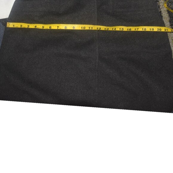 Vintage 80s Gianni Versace Charcoal Gray Wool Cashmere Blend Coat S M - Picture 13 of 14